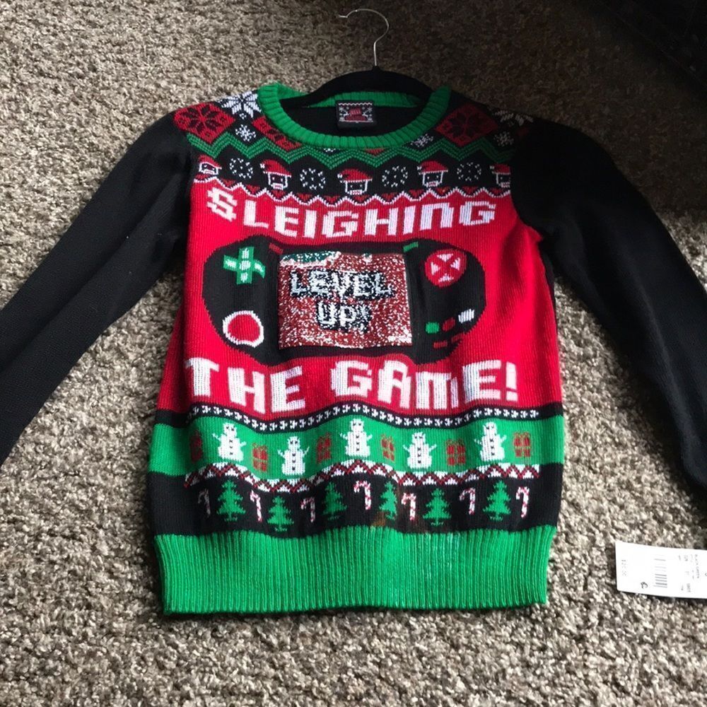 Target 🎯 Gamer Christmas holiday Sweater Kids